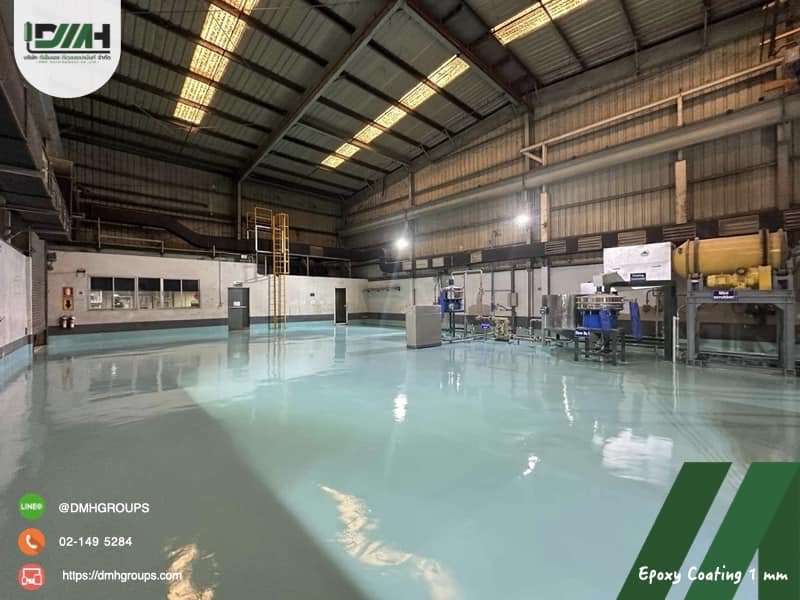 พื้น Epoxy Coating + Moisture Barrier นิคมอุตสาหกรรมภาคใต้ สงขลา