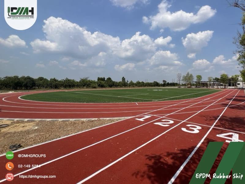 พื้นลู่วิ่ง EPDM โรงเรียนสองภาษาวันเนส ปทุมธานี