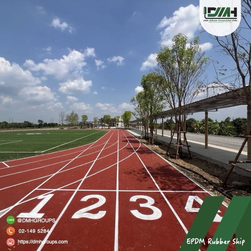 พื้นลู่วิ่ง EPDM โรงเรียนสองภาษาวันเนส ปทุมธานี