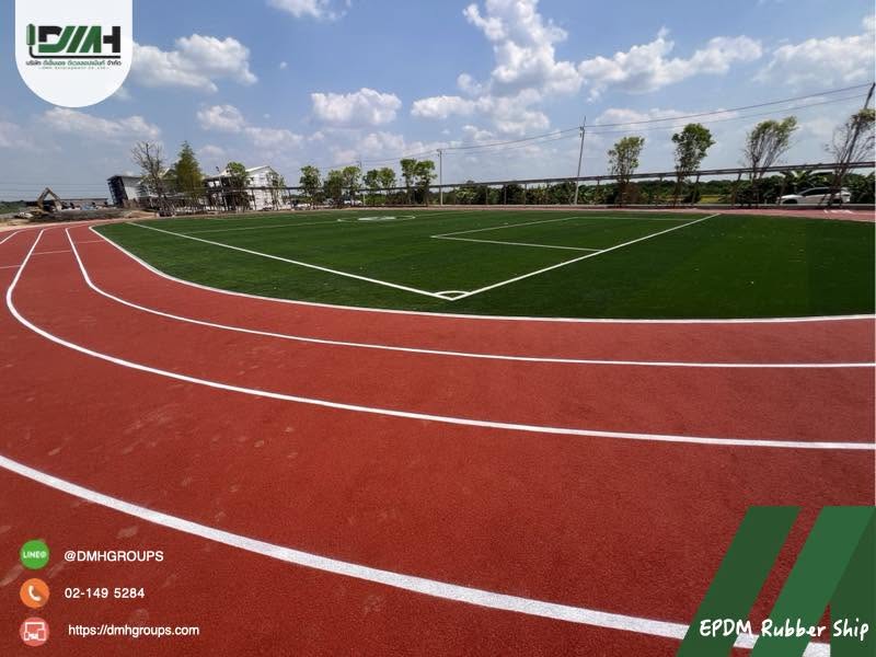 พื้นลู่วิ่ง EPDM โรงเรียนสองภาษาวันเนส ปทุมธานี