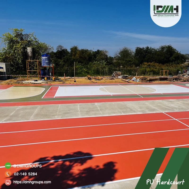 สนามกีฬา Polyurethane Hardcourt โรงเรียนวันเนส นครปฐม รูปที่ 4