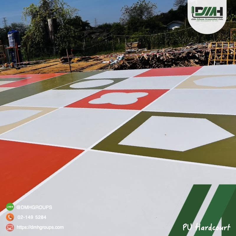 สนามกีฬา Polyurethane Hardcourt โรงเรียนวันเนส นครปฐม รูปที่ 5