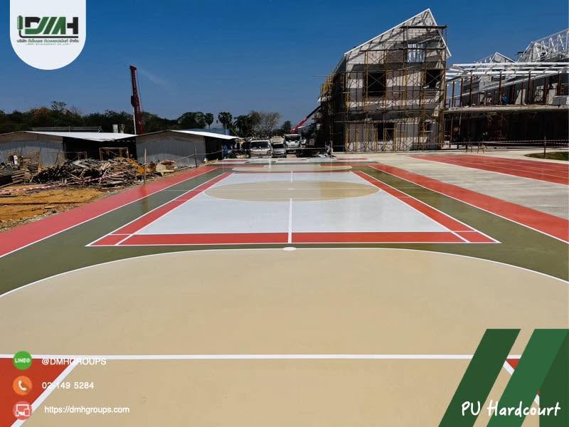สนามกีฬา Polyurethane Hardcourt โรงเรียนวันเนส นครปฐม รูปที่ 8
