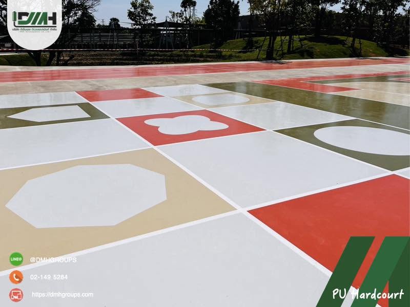 สนามกีฬา Polyurethane Hardcourt โรงเรียนวันเนส นครปฐม รูปที่ 10