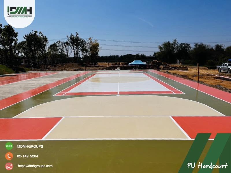 สนามกีฬา Polyurethane Hardcourt โรงเรียนวันเนส นครปฐม รูปที่ 11