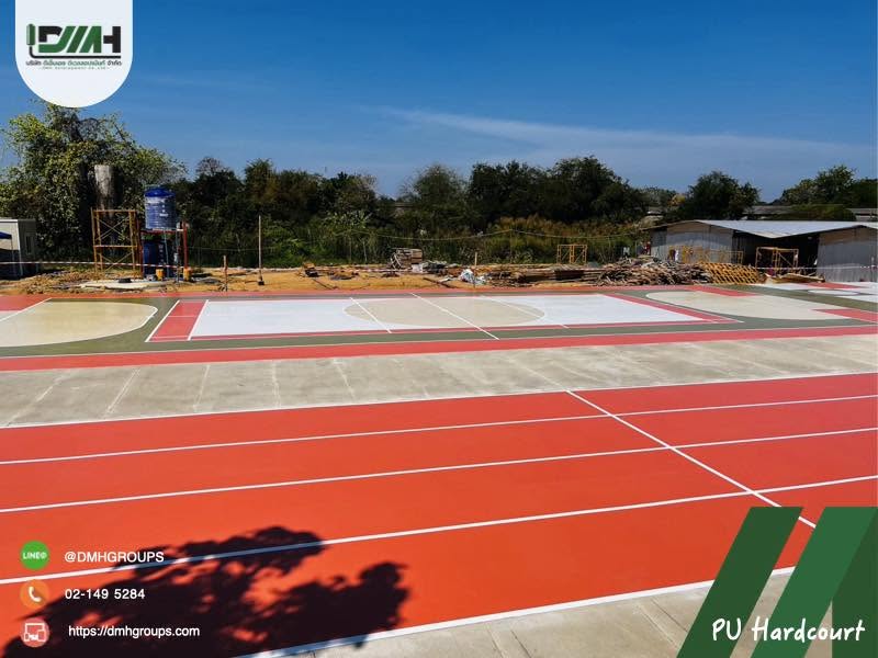 สนามกีฬา Polyurethane Hardcourt โรงเรียนวันเนส นครปฐม รูปที่ 13