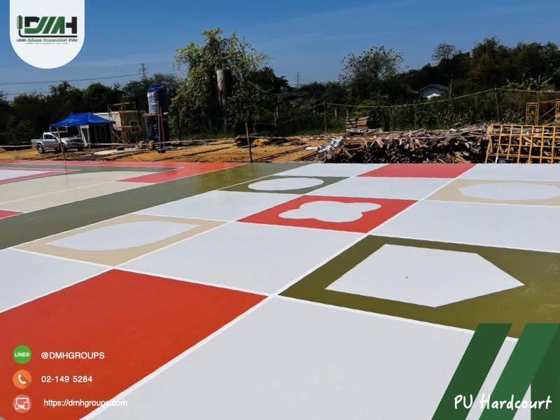 สนามกีฬา Polyurethane Hardcourt โรงเรียนวันเนส นครปฐม รูปที่ 15