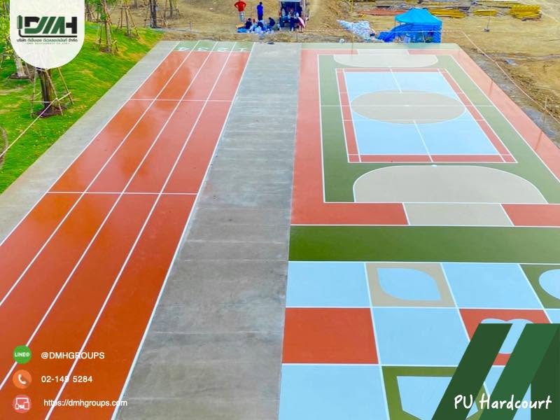 สนามกีฬา Polyurethane Hardcourt โรงเรียนวันเนส นครปฐม รูปที่ 16