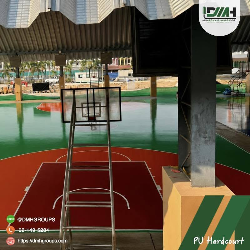 สนามกีฬา Polyurethane Hardcourt เทศบาลนครบ้านสวน ชลบุรี รูปที่ 5