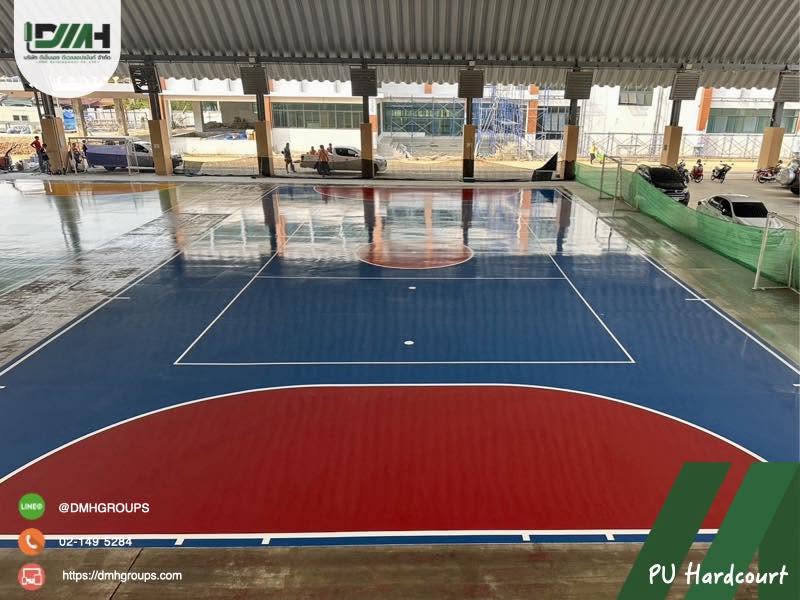 สนามกีฬา Polyurethane Hardcourt เทศบาลนครบ้านสวน ชลบุรี รูปที่ 6