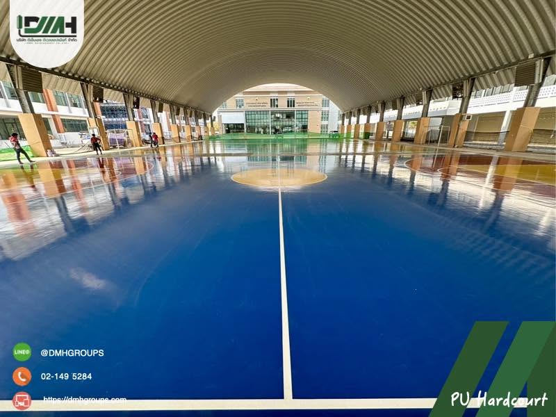 สนามกีฬา Polyurethane Hardcourt เทศบาลนครบ้านสวน ชลบุรี รูปที่ 7