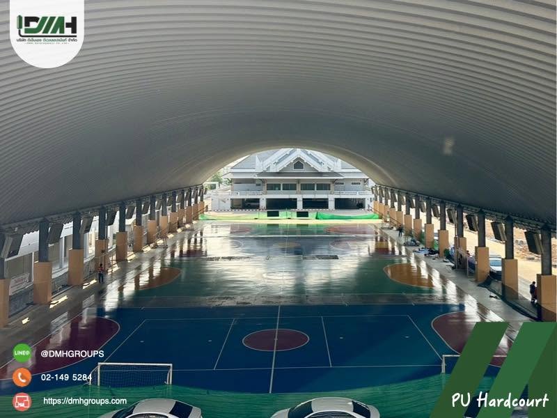 สนามกีฬา Polyurethane Hardcourt เทศบาลนครบ้านสวน ชลบุรี รูปที่ 12