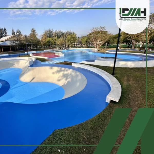 ลานสเก็ตบอร์ด Polyurethane Coating สวนสาธารณะเวียงละกอน ลำปาง รูปที่ 2