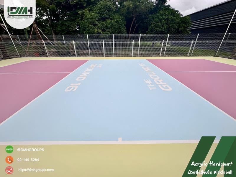 สนาม Pickleball Acrylic Hardcourt The Ground 16 บางแสน ชลบุรี รูปที่ 13