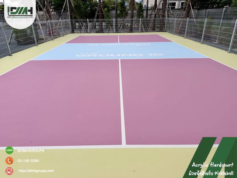 สนาม Pickleball Acrylic Hardcourt The Ground 16 บางแสน ชลบุรี รูปที่ 15