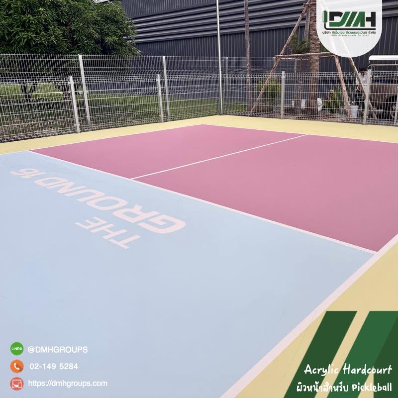สนาม Pickleball Acrylic Hardcourt The Ground 16 บางแสน ชลบุรี รูปที่ 8