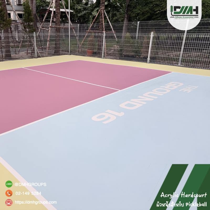 สนาม Pickleball Acrylic Hardcourt The Ground 16 บางแสน ชลบุรี รูปที่ 9
