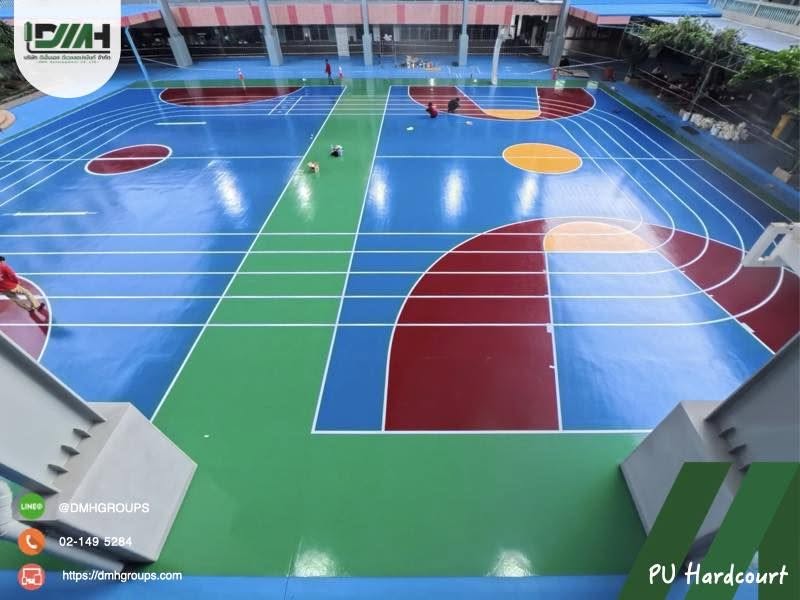 สนามกีฬา PU Hardcourt โรงเรียนธิดาแม่พระ สุราษฎร์ธานี รูปที่ 8