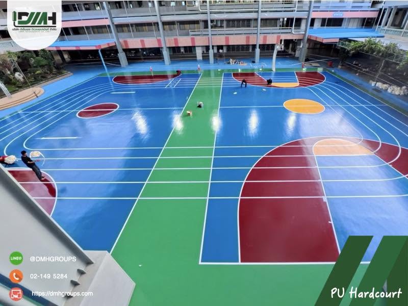 สนามกีฬา PU Hardcourt โรงเรียนธิดาแม่พระ สุราษฎร์ธานี รูปที่ 9