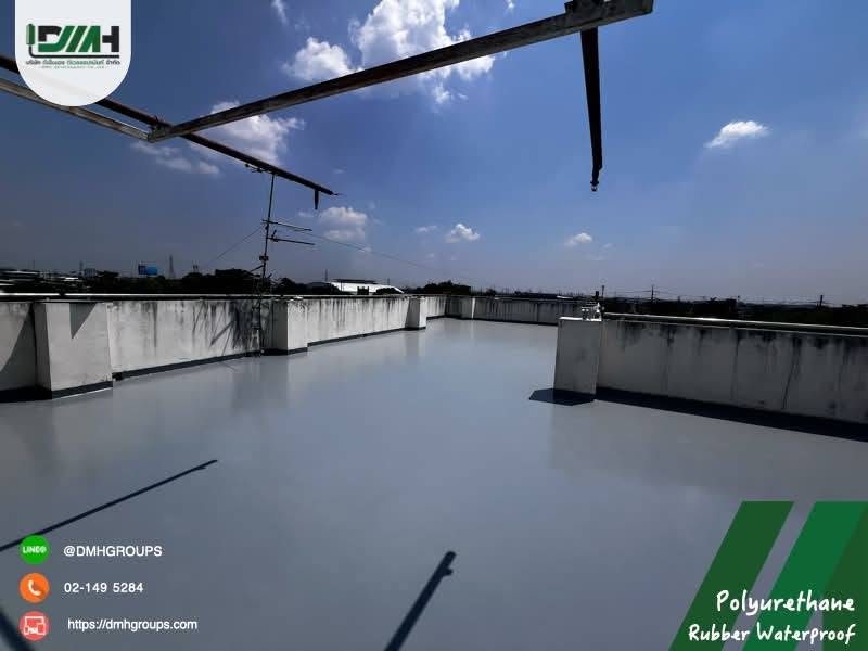 งานกันซึมดาดฟ้า PU Rubber Waterproof รอยต่อผนังและพื้น ปทุมธานี รูปที่ 9