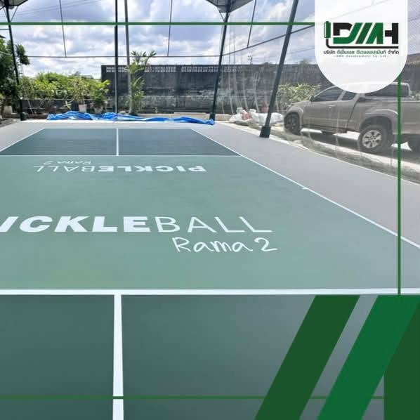 สนามพิคเคิลบอลโทนพาสเทลหลังติดตั้งระบบ Acrylic Hardcourt พระราม 2 รูปที่ 2
