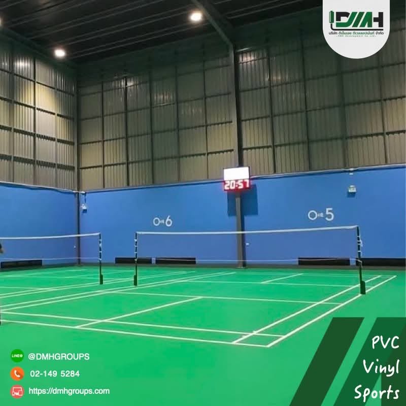 สนามแบดมินตัน ลาดพร้าว PVC Sport Phokaew Sports Complex กรุงเทพฯ คอร์ทแบดมินตันต่อเนื่องหลายคอร์ทในฮอลล์เดียว รูปที่ 4