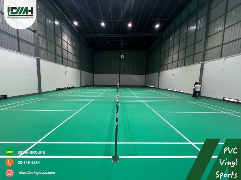 สนามแบดมินตัน ลาดพร้าว PVC Sport Phokaew Sports Complex กรุงเทพฯ พื้นผิวไวนิล PVC Sport หนา 4.5 มิลลิเมตร รูปที่ 6