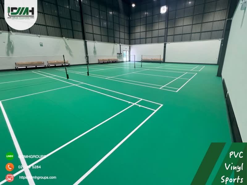 สนามแบดมินตัน ลาดพร้าว PVC Sport Phokaew Sports Complex กรุงเทพฯ รายละเอียดเส้นสนามแบดมินตันตามผังมาตรฐาน รูปที่ 12