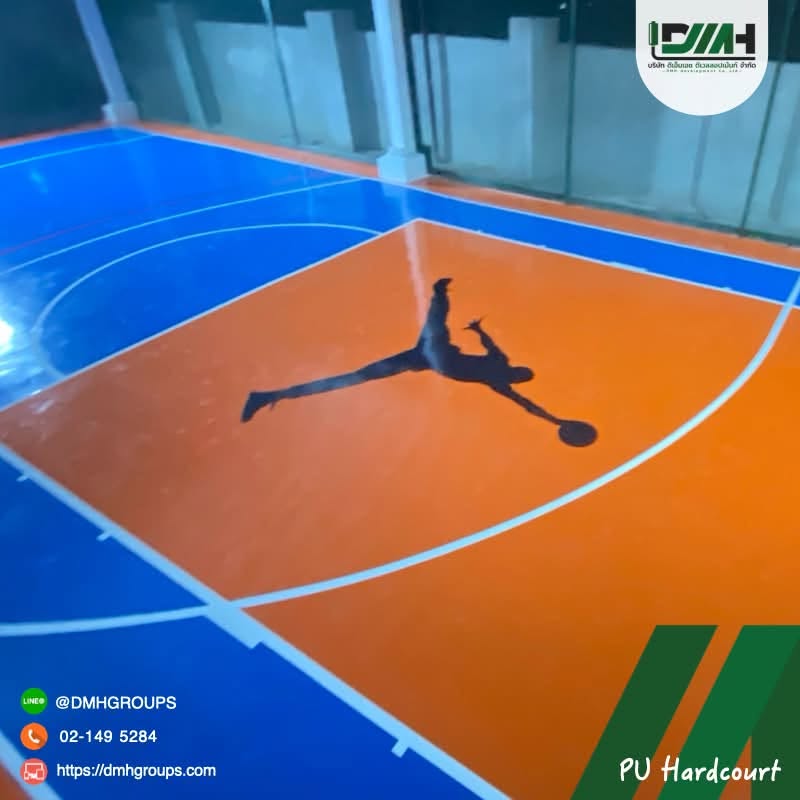 ผิวพื้น PU Hardcourt เรียบสม่ำเสมอทั้งผืน รูปที่ 6